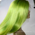 Auf Lager 10 &quot;-24&quot; hellgrüne Spitzefrontperücken 130% Dichte Brasilianische menschliche remy Haarperücke-Babyhaar